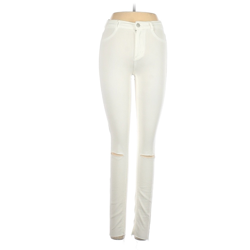 Zara Women's High Rise Jeans - White